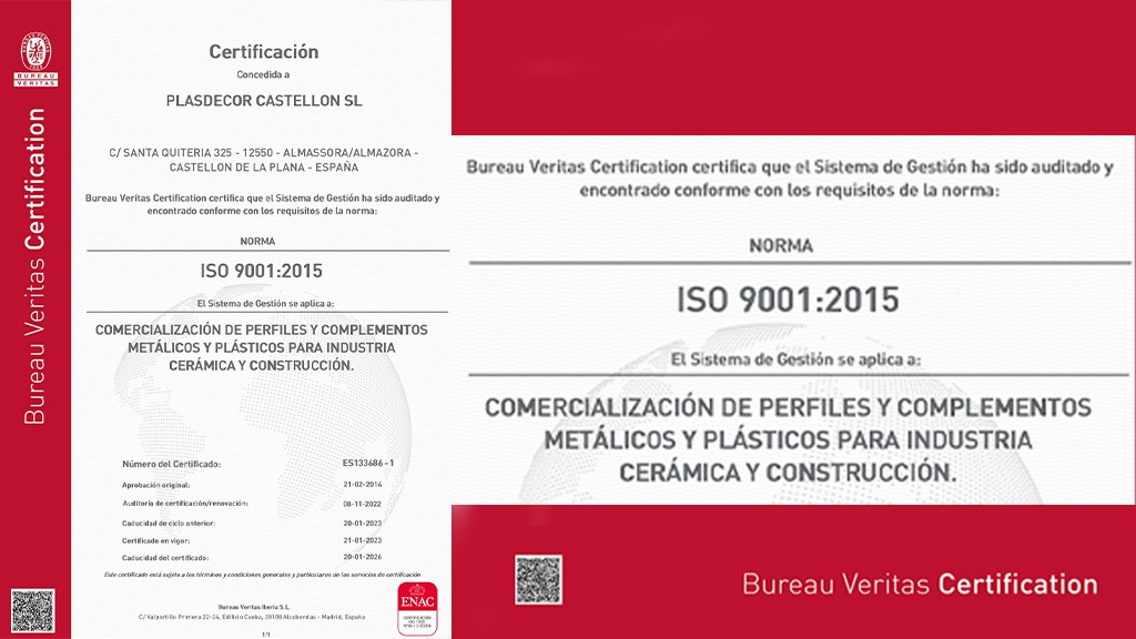 ISO 9001:2015: La certificación de calidad que respalda a Plasdecor